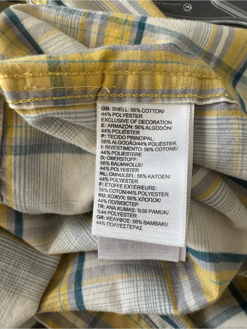 The North Face men’s plaid Large short sleeve button down camp shirt hiking EUC